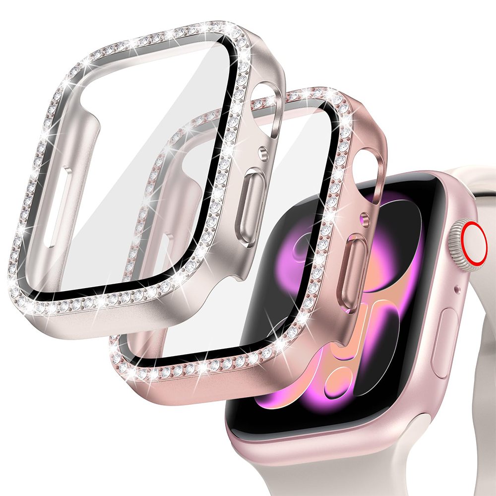 Apple Smartwatch Accessories - Diamond Case+Glass For Apple watch series