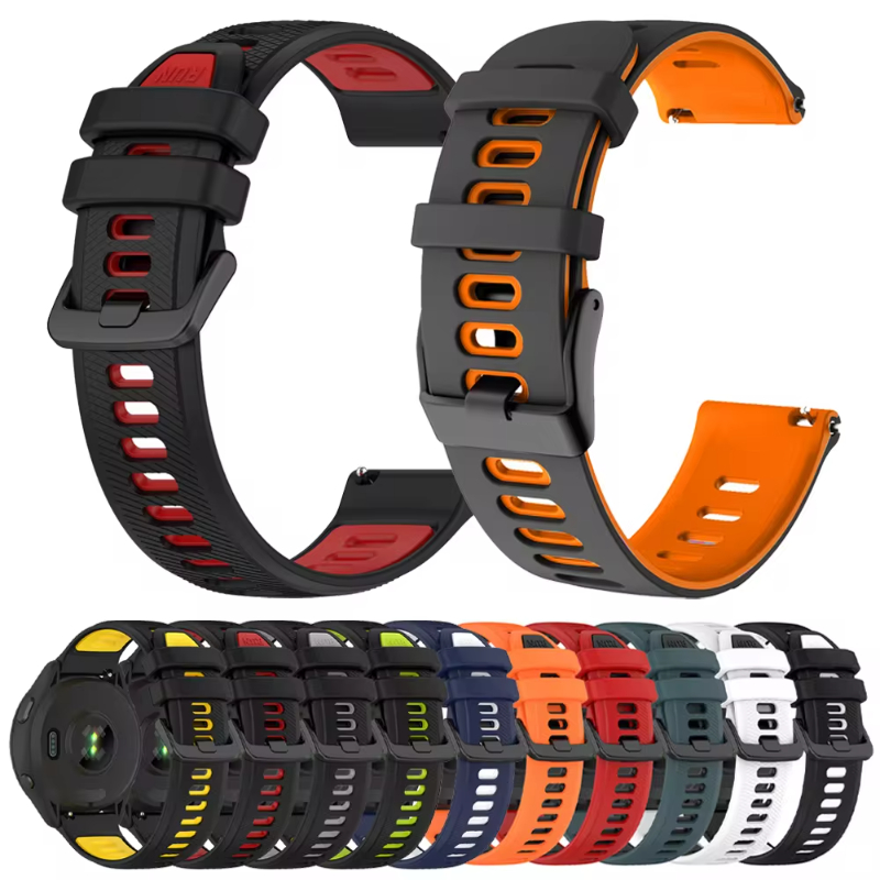 Titan Smartwatch Accessories - Silicone 22 20mm Watch Strap for