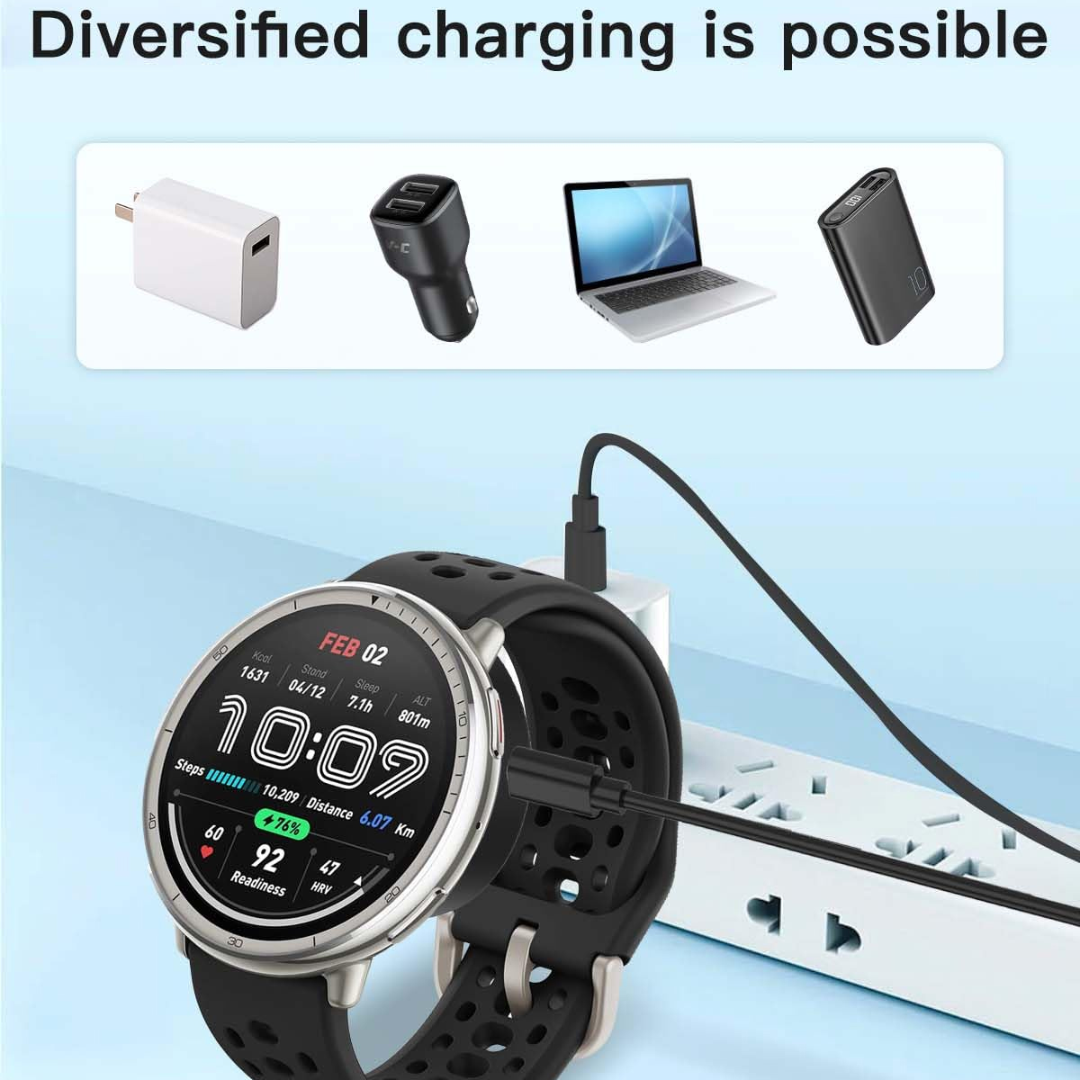 Charging base For Amazfit Acti - Amazfit Smartwatch Accessories ulasan dan harga