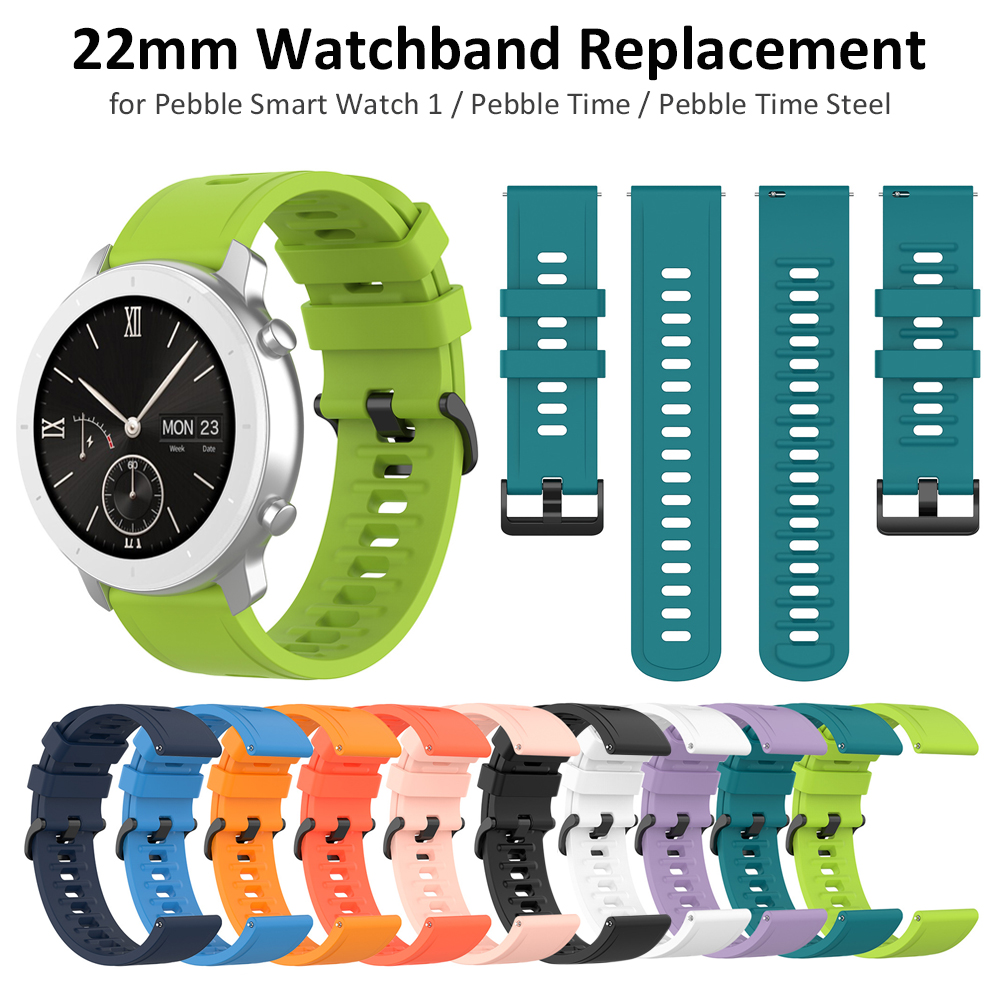 22mm Silicone Watch Band Strap - Fossil Smartwatch Accessories ulasan dan harga