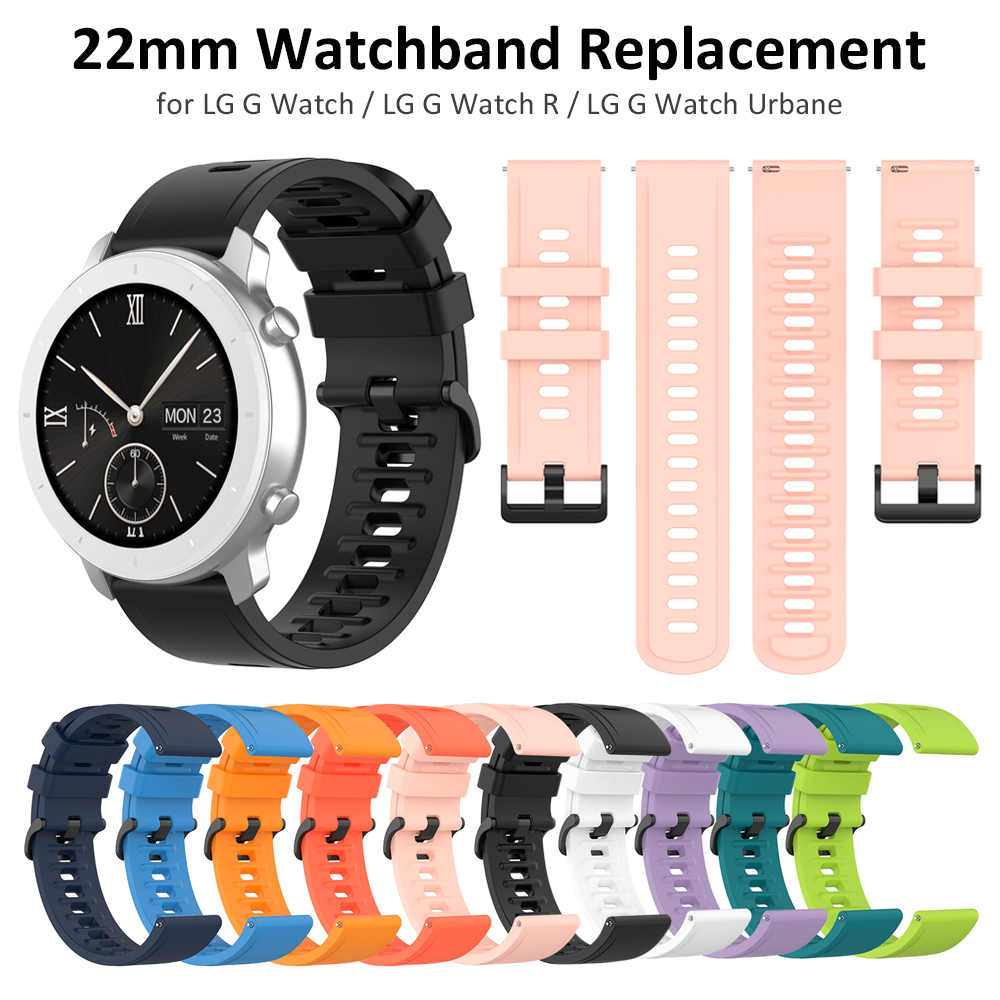 22mm Silicone Watch Band Strap - Fossil Smartwatch Accessories ulasan dan harga