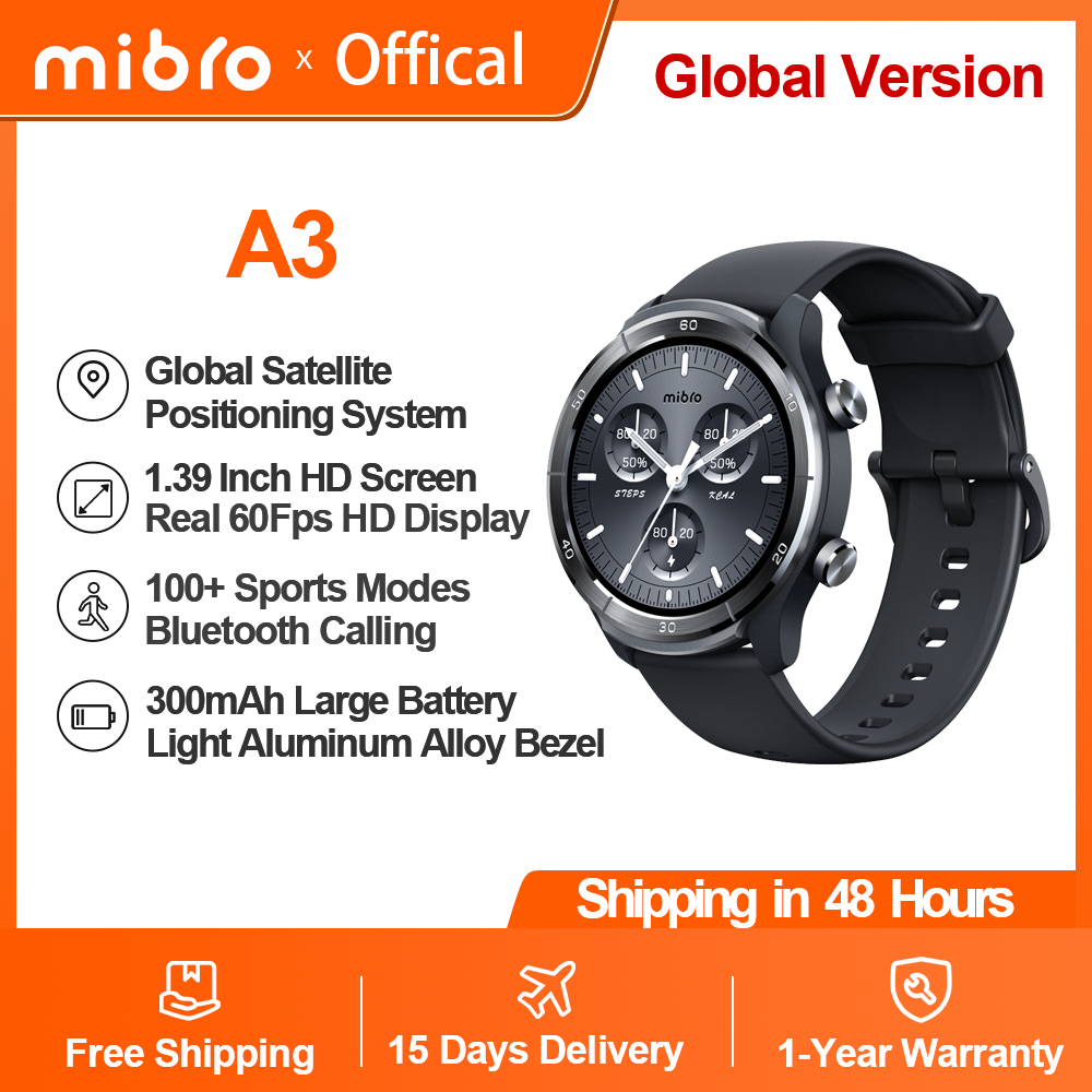 Mibro A3 Smartwatch Super Ligh - Smartwatch Faces ulasan dan harga