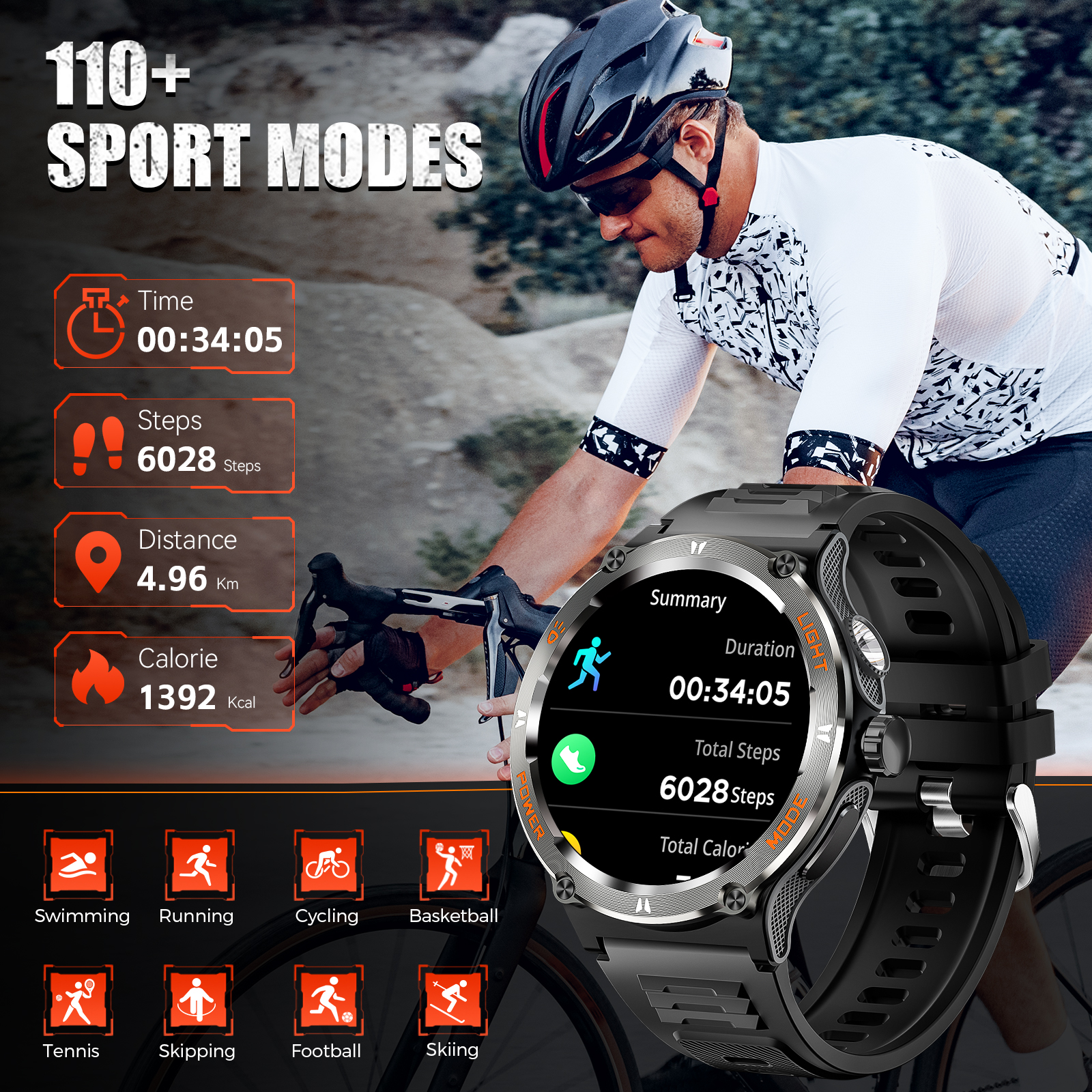 EIGIIS Smart Watch 3ATM Waterp - Smartwatch Faces ulasan dan harga