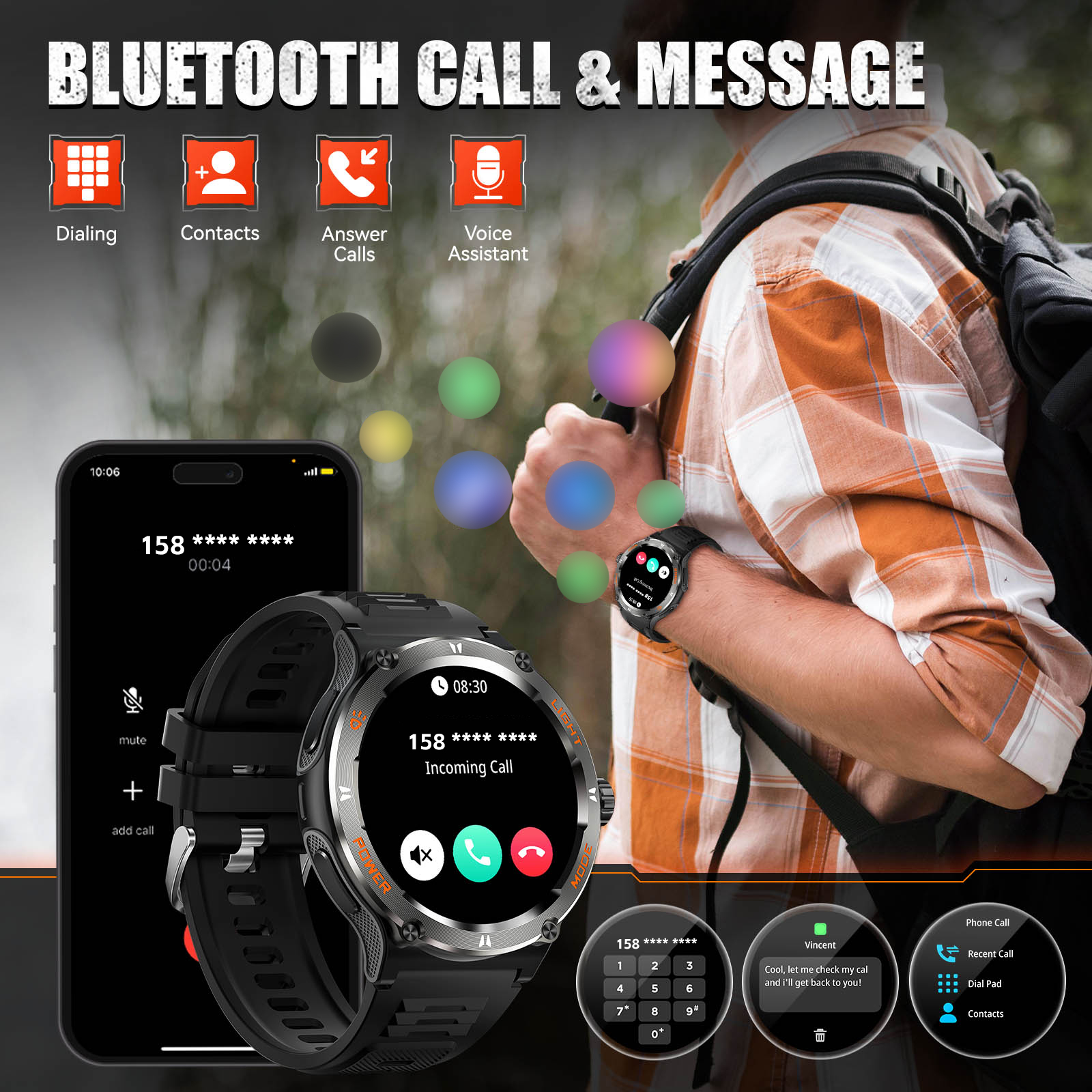 EIGIIS Smart Watch 3ATM Waterp - Smartwatch Faces ulasan dan harga