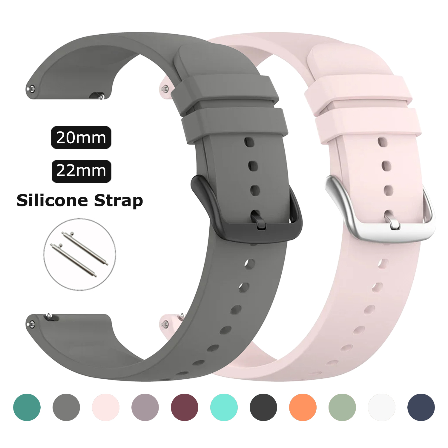 20/22mm Silicone Strap For Fos - Fossil Smartwatch Accessories ulasan dan harga