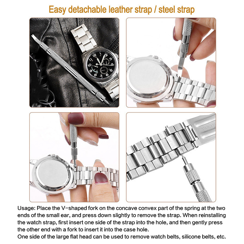 Watch Repair Tool Set Spring B - Tool Kit Strap Change ulasan dan harga