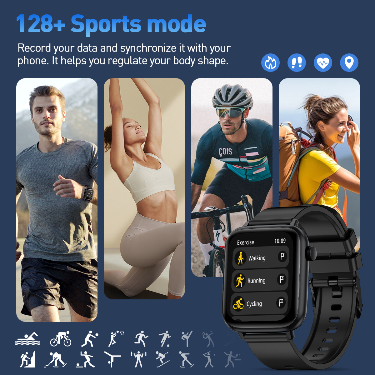 LIGE New Women Smart Watches 1 - Smartwatch X12 ulasan dan harga
