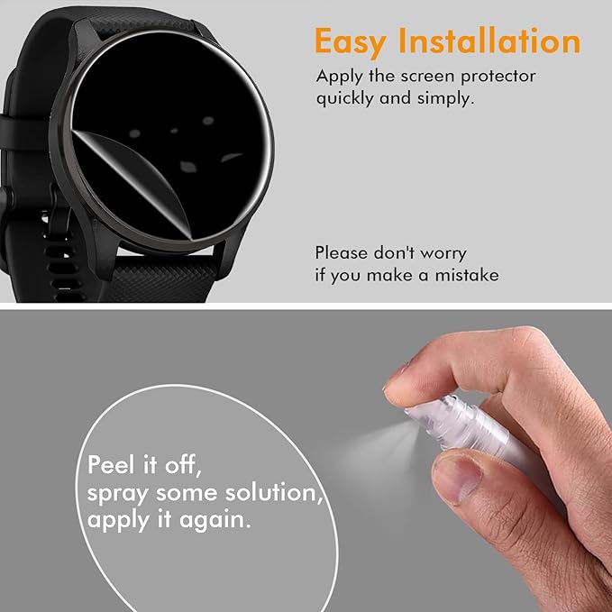 1-5Pcs Privacy Hydrogel Film F - Garmin Smartwatch Accessories ulasan dan harga