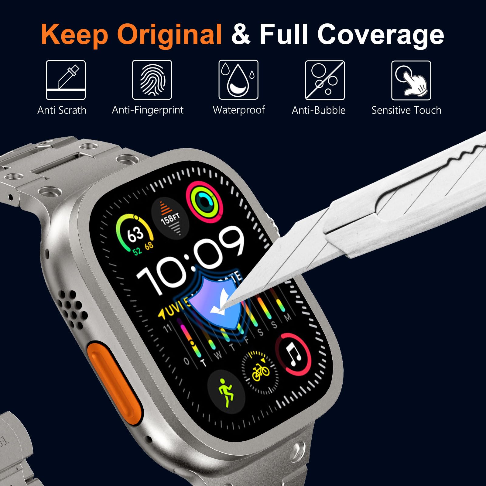 Tempered Glass for Apple Watch - Watch Case Bumper ulasan dan harga