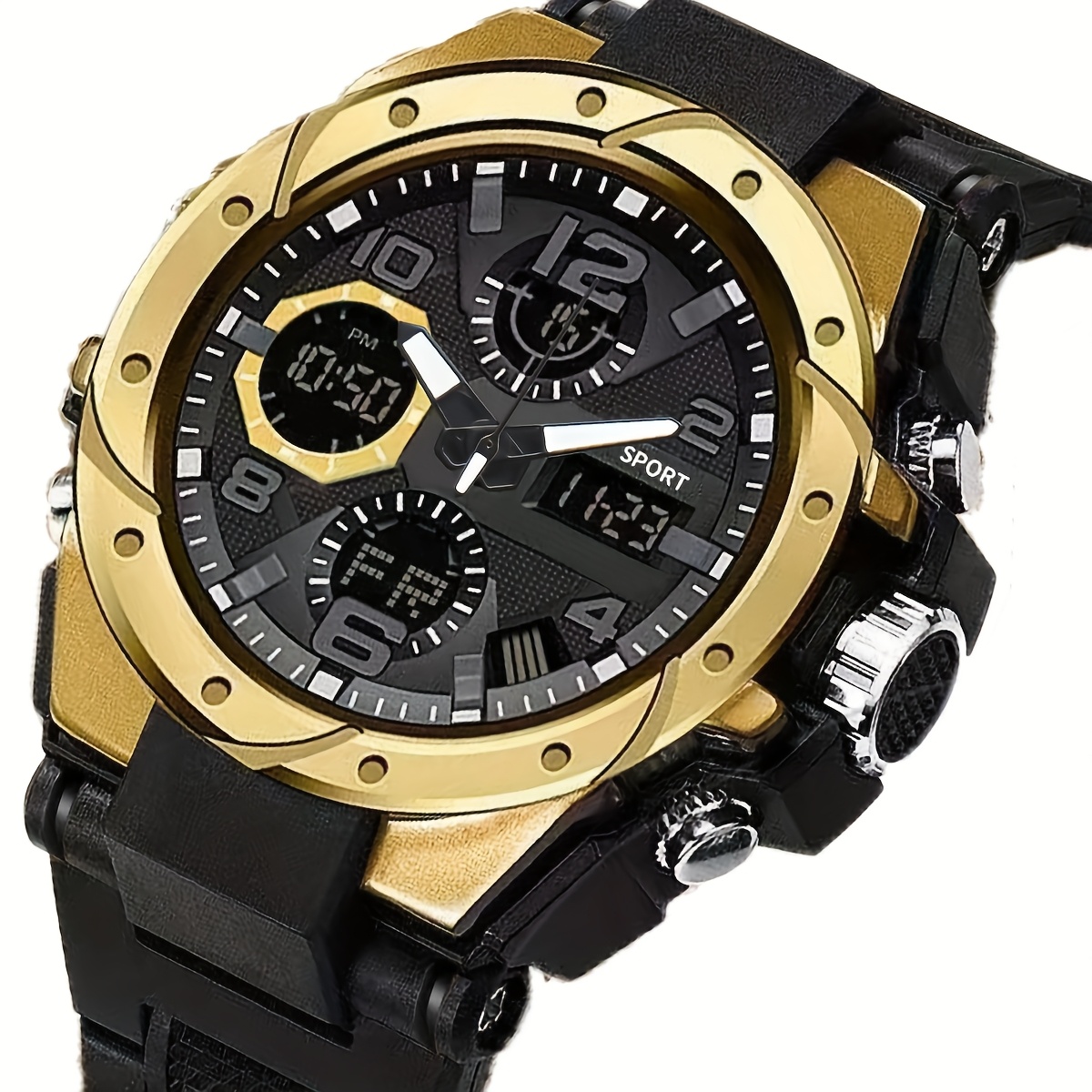 Rugged Dual Display Men's Spor - Rugged Sport Strap ulasan dan harga