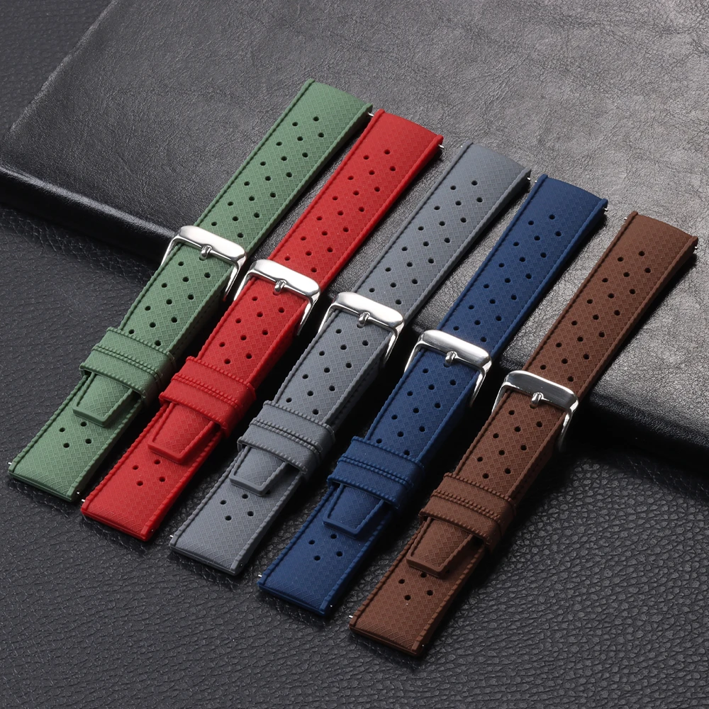 18mm 20mm 22mm Tropic Silicone - Fossil Smartwatch Accessories ulasan dan harga