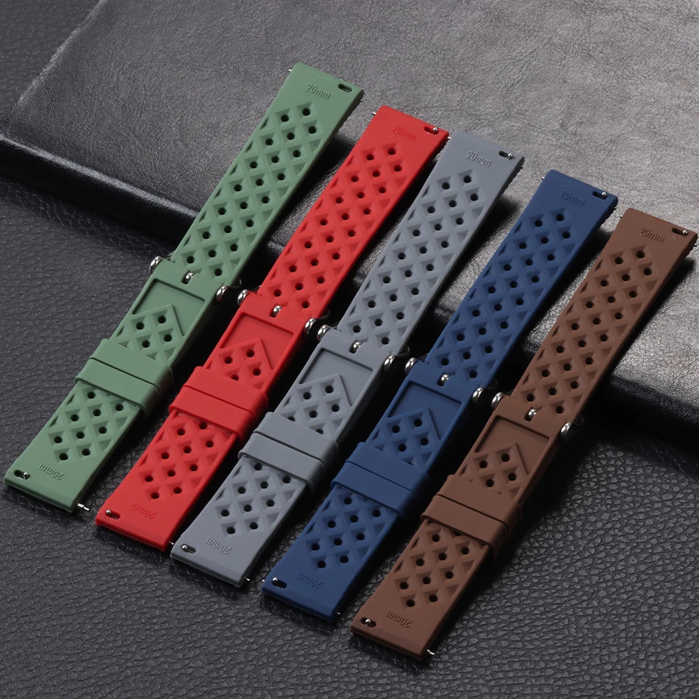 18mm 20mm 22mm Tropic Silicone - Fossil Smartwatch Accessories ulasan dan harga