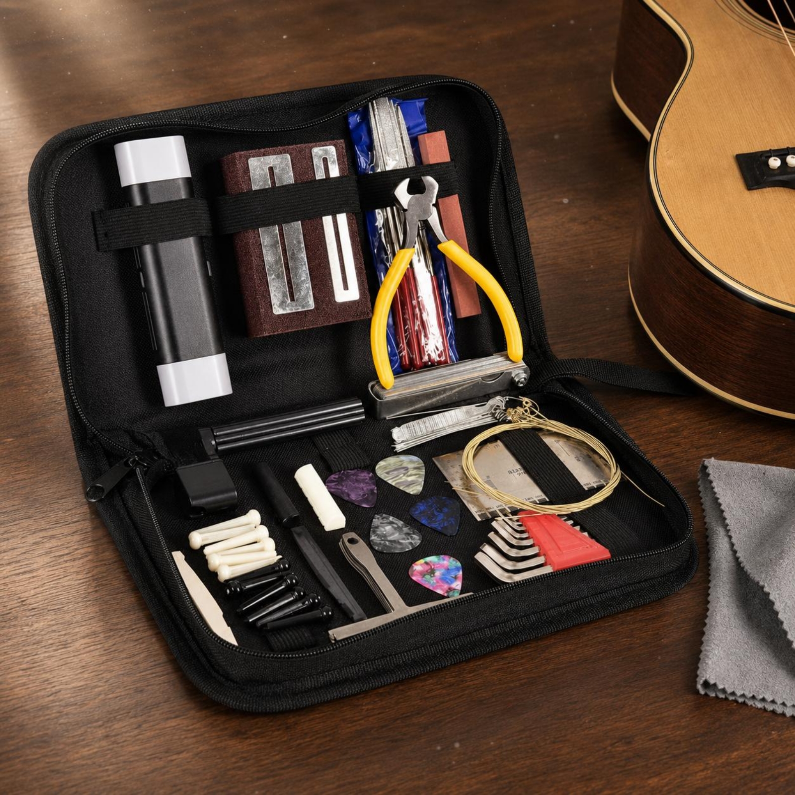 Guitar Repair Toolkit Elastic  - Tool Kit Strap Change ulasan dan harga