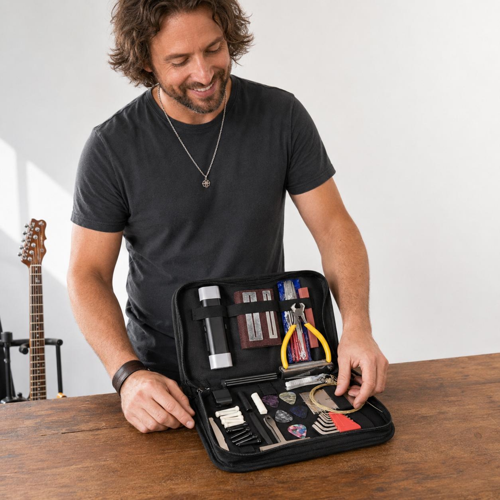 Guitar Repair Toolkit Elastic  - Tool Kit Strap Change ulasan dan harga