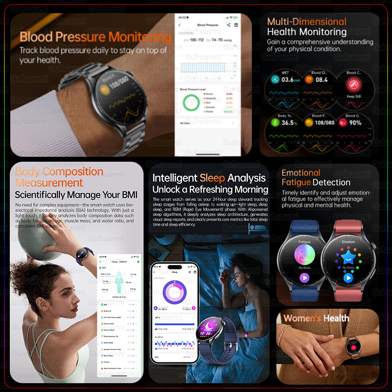 2026 New NFC+ECG+PPG Health Sm - Android Smartwatch Accessories ulasan dan harga
