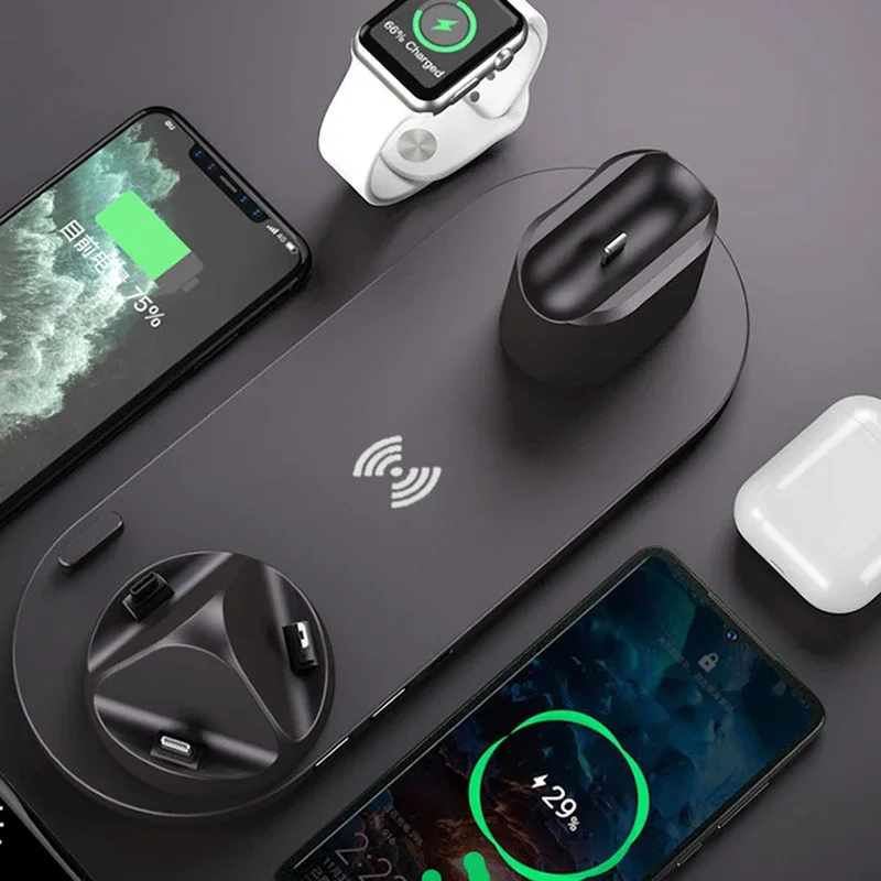 6 in 1 Wireless Charger Stand  - Smartwatch X12 ulasan dan harga