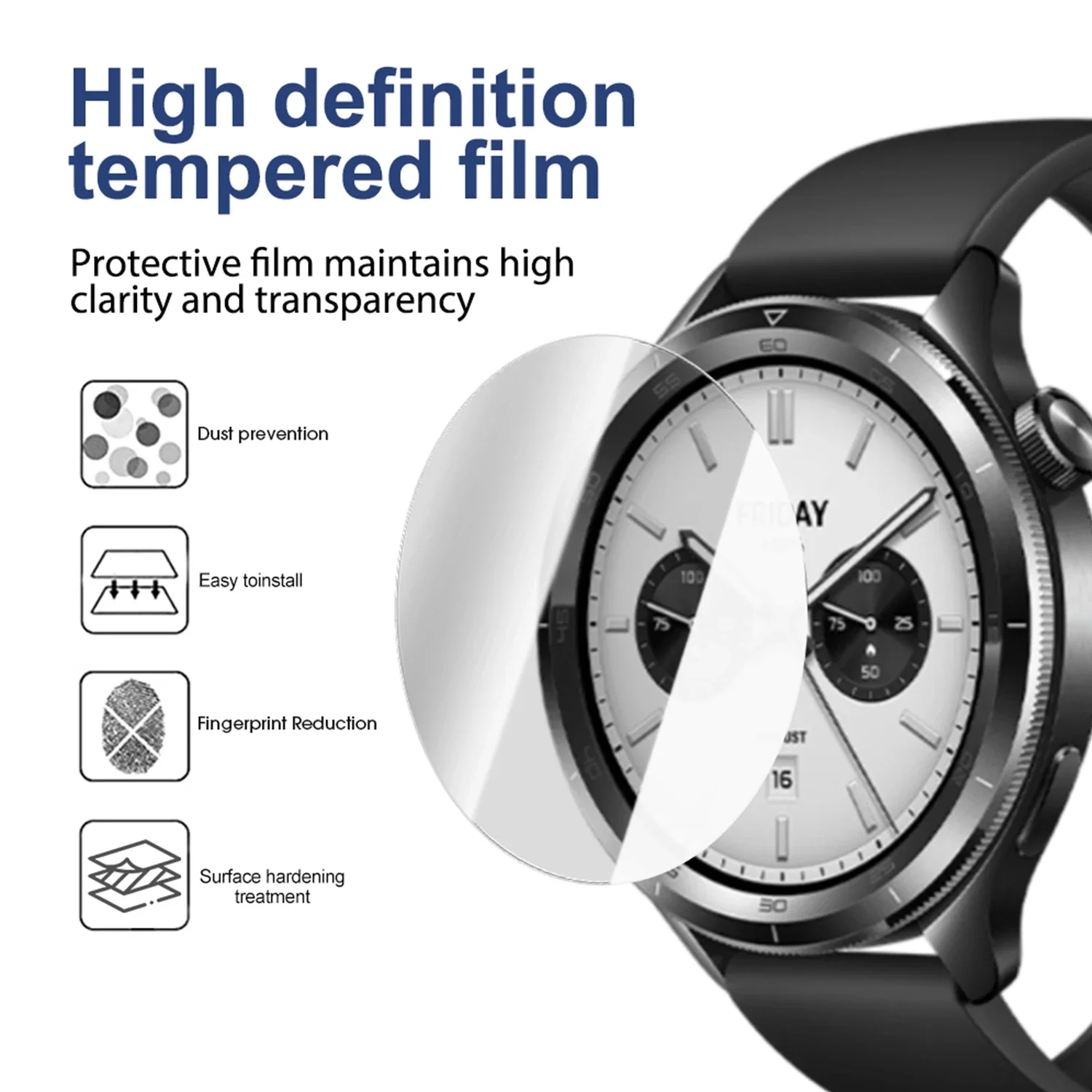 2PCS Tempered Glass For Xiaomi - Xiaomi Smartwatch S4 Accessories ulasan dan harga