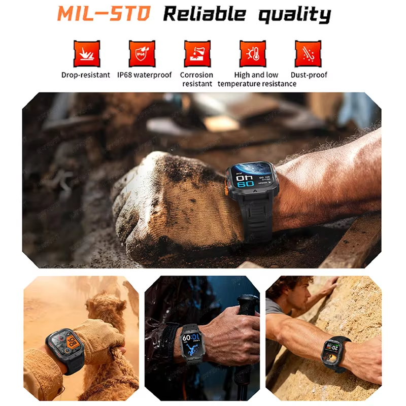2026 Rugged Military Smart Wat - Smartwatch M Active ulasan dan harga