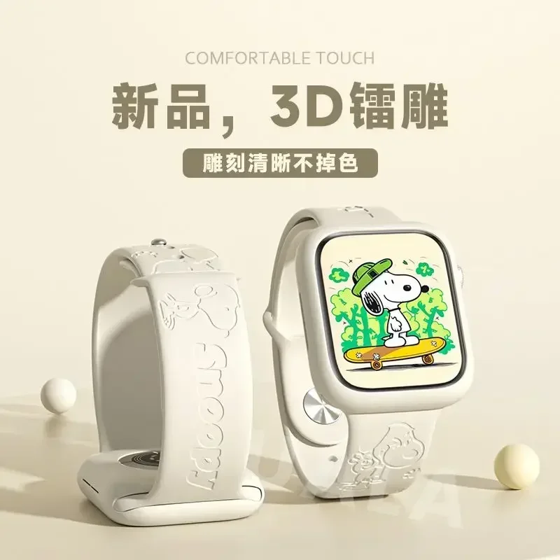 Snoopy iwatch8 watch with appl - Apple Smartwatch Accessories ulasan dan harga