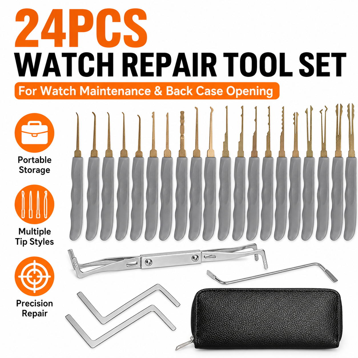 24PCS Professional Watchmaker  - Tool Kit Strap Change ulasan dan harga