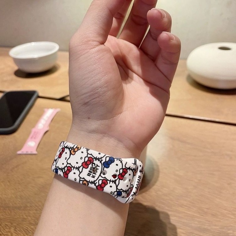Anime Sanrio Cute Hello Kitty  - Silicone Band Replacement ulasan dan harga