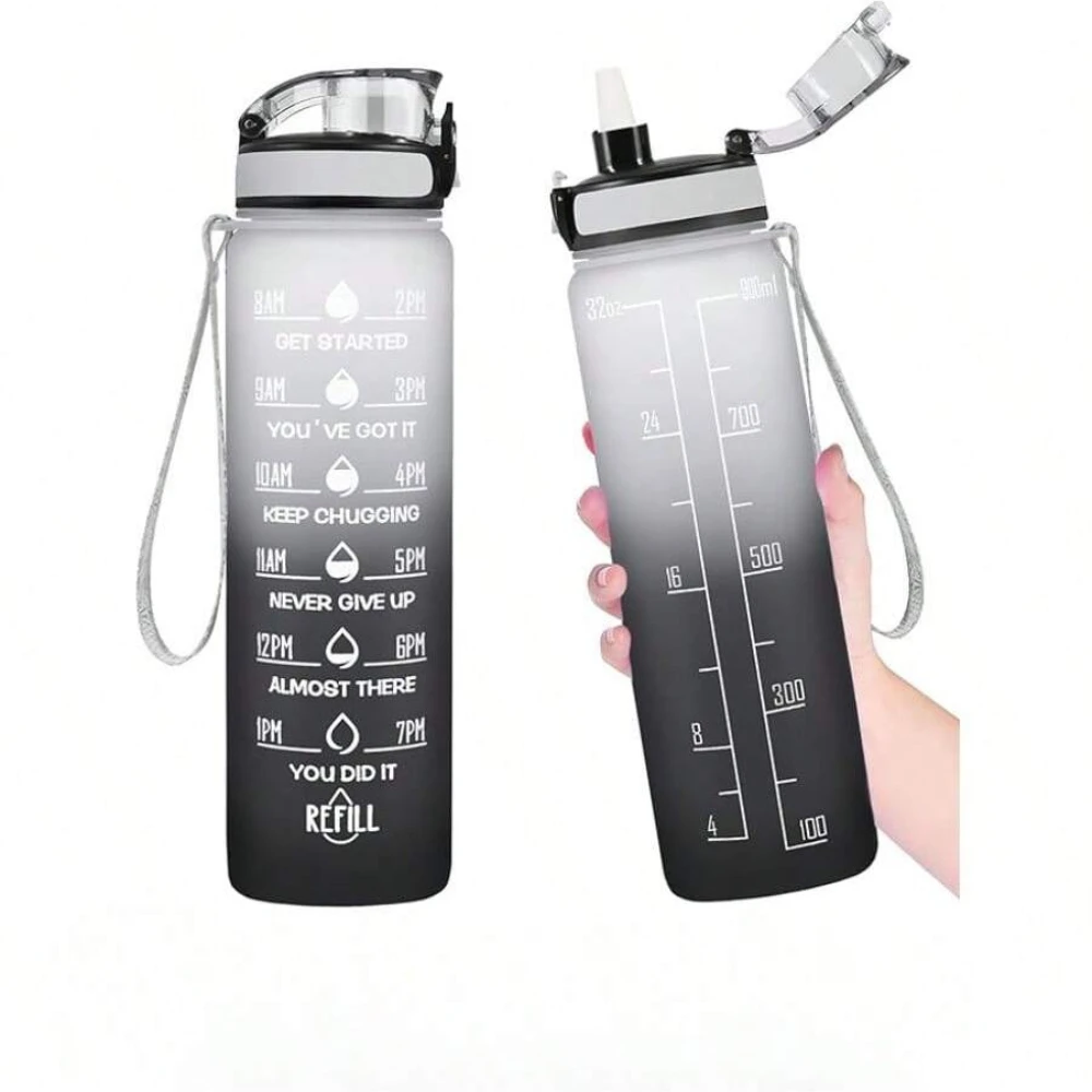 32 OZ Motivational Water Bottl - Rugged Sport Strap ulasan dan harga