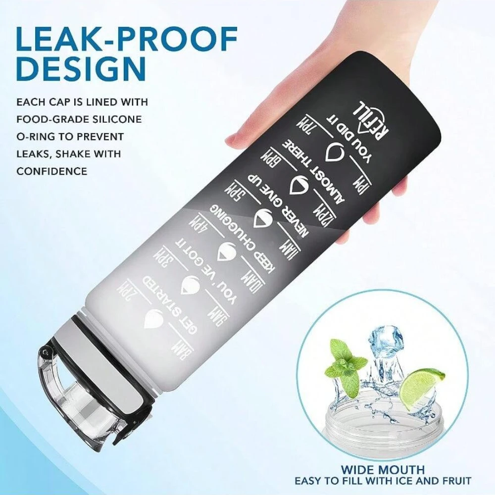 32 OZ Motivational Water Bottl - Rugged Sport Strap ulasan dan harga