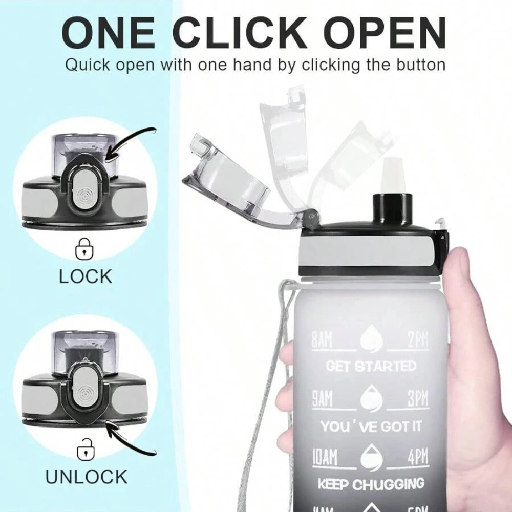 32 OZ Motivational Water Bottl - Rugged Sport Strap ulasan dan harga