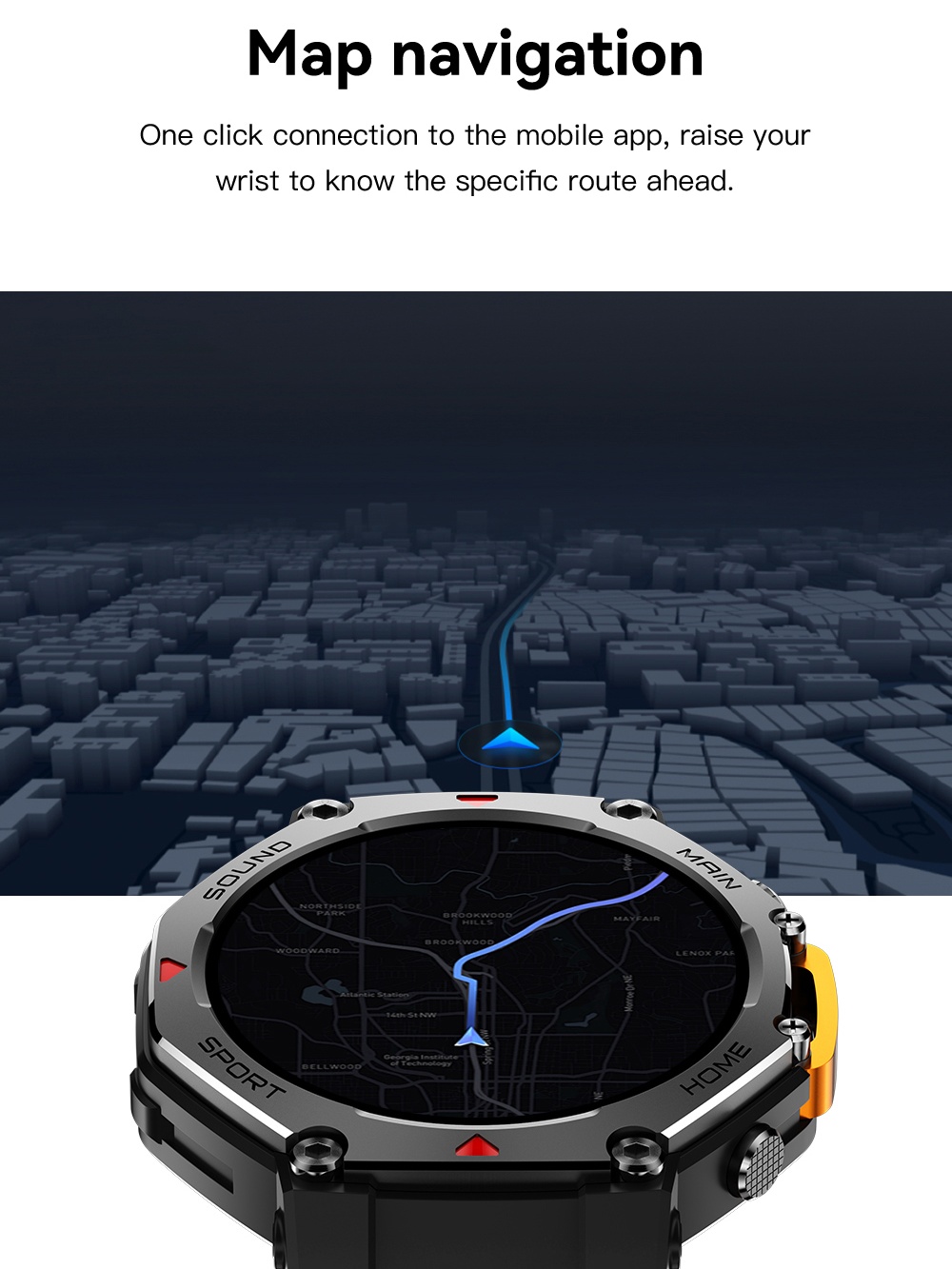 5ATM Waterproof  Smart Watch C - Smartwatch M Active ulasan dan harga
