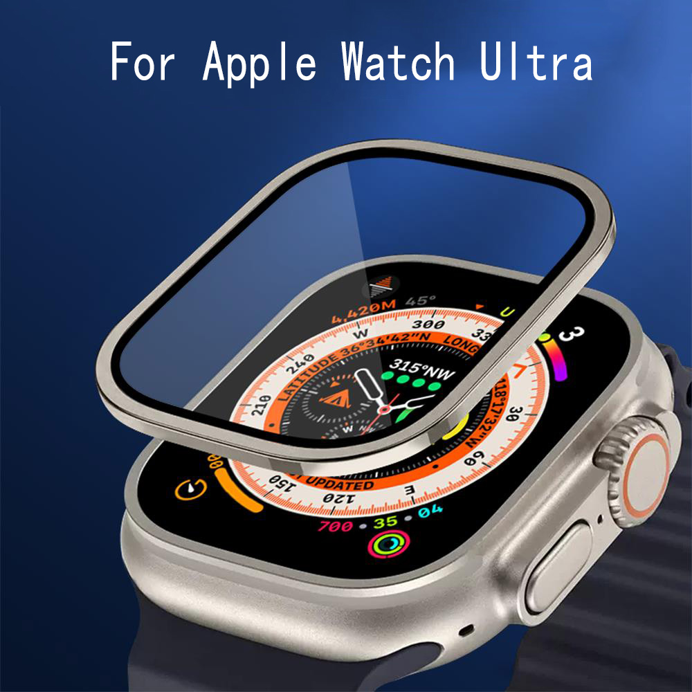 Metal Bumper+Tempered Glass Fo - Apple Smartwatch Accessories ulasan dan harga