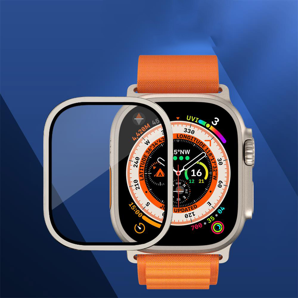 Metal Bumper+Tempered Glass Fo - Apple Smartwatch Accessories ulasan dan harga