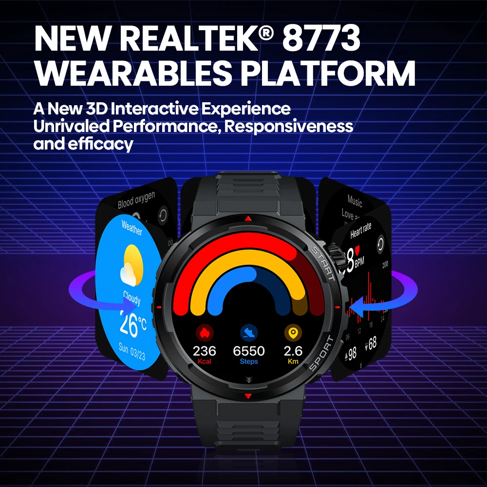 New Zeblaze Ares 3 Plus 1.43'' - Smartwatch X12 ulasan dan harga