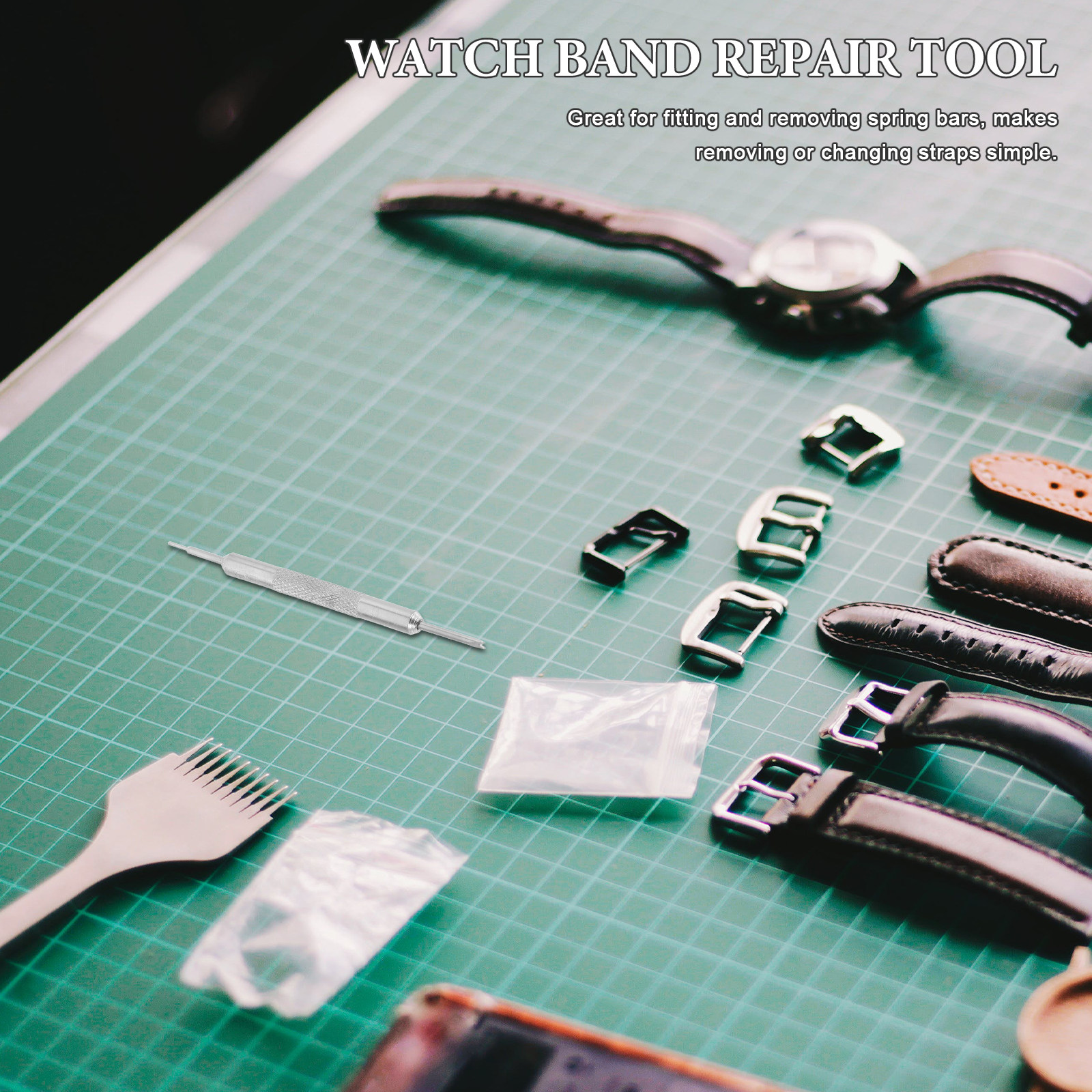 Ergonomic Dual-Head Spring Bar - Tool Kit Strap Change ulasan dan harga