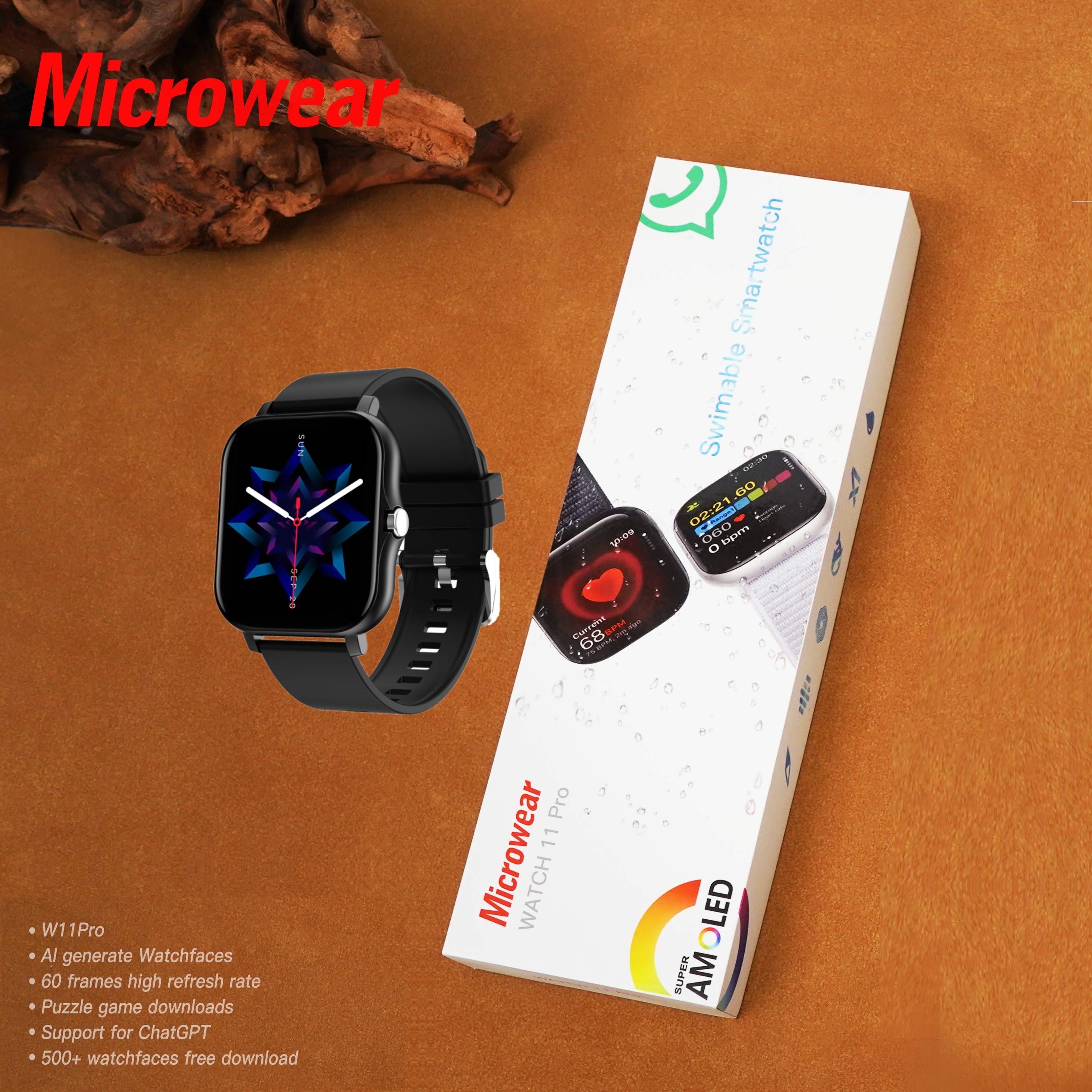 Swiming-proof W11P Smartwtch R - Smartwatch M Active ulasan dan harga
