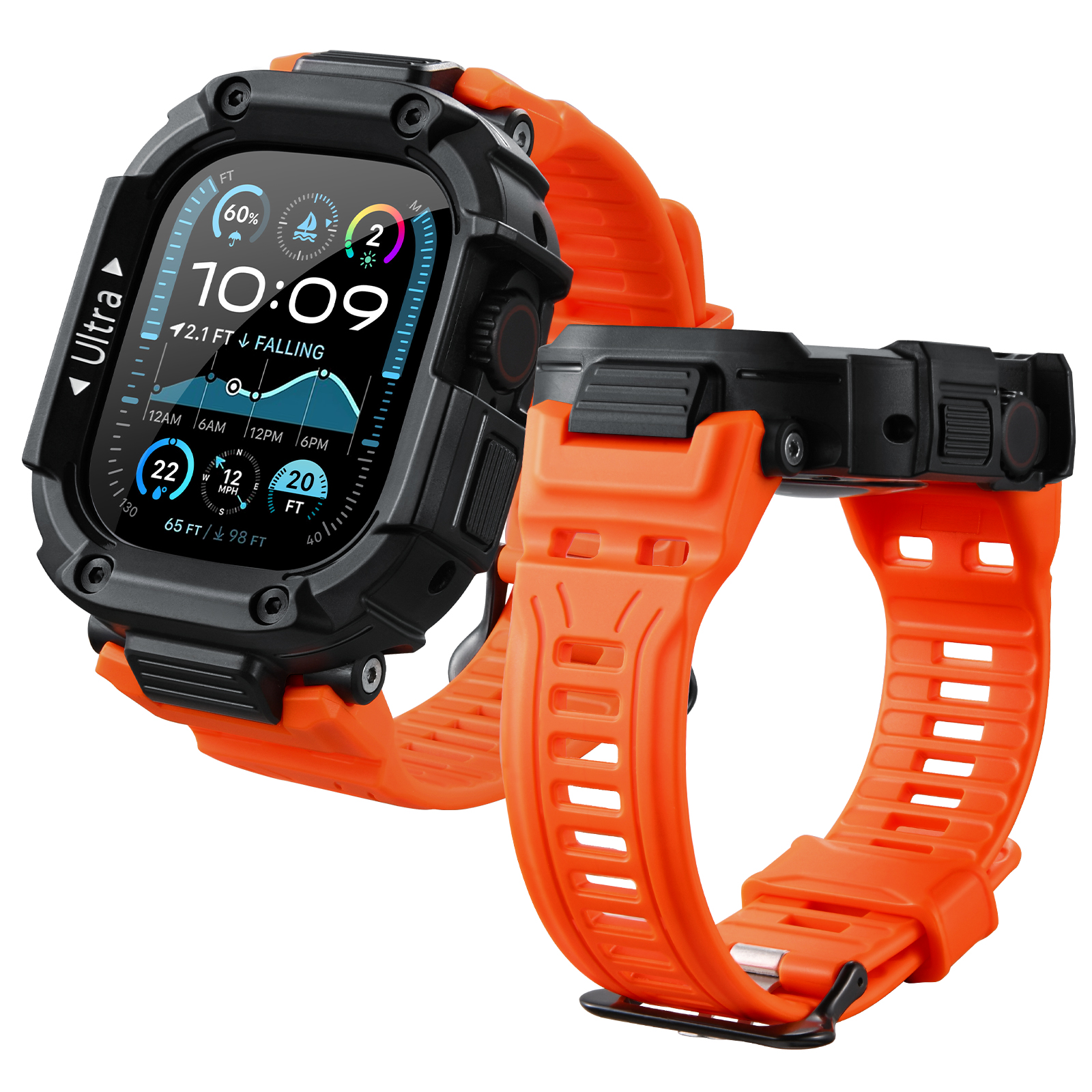 Oatsbasf for Apple Watch Ultra - Watch Case Bumper ulasan dan harga