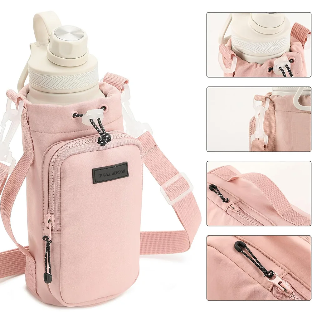 Portable Water Bottle Bag with - Rugged Sport Strap ulasan dan harga