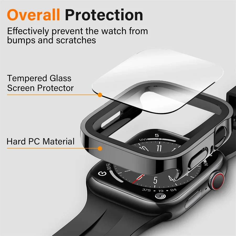 Glass+cover For Apple Watch ca - Smartwatch Watch Accessories For Women ulasan dan harga