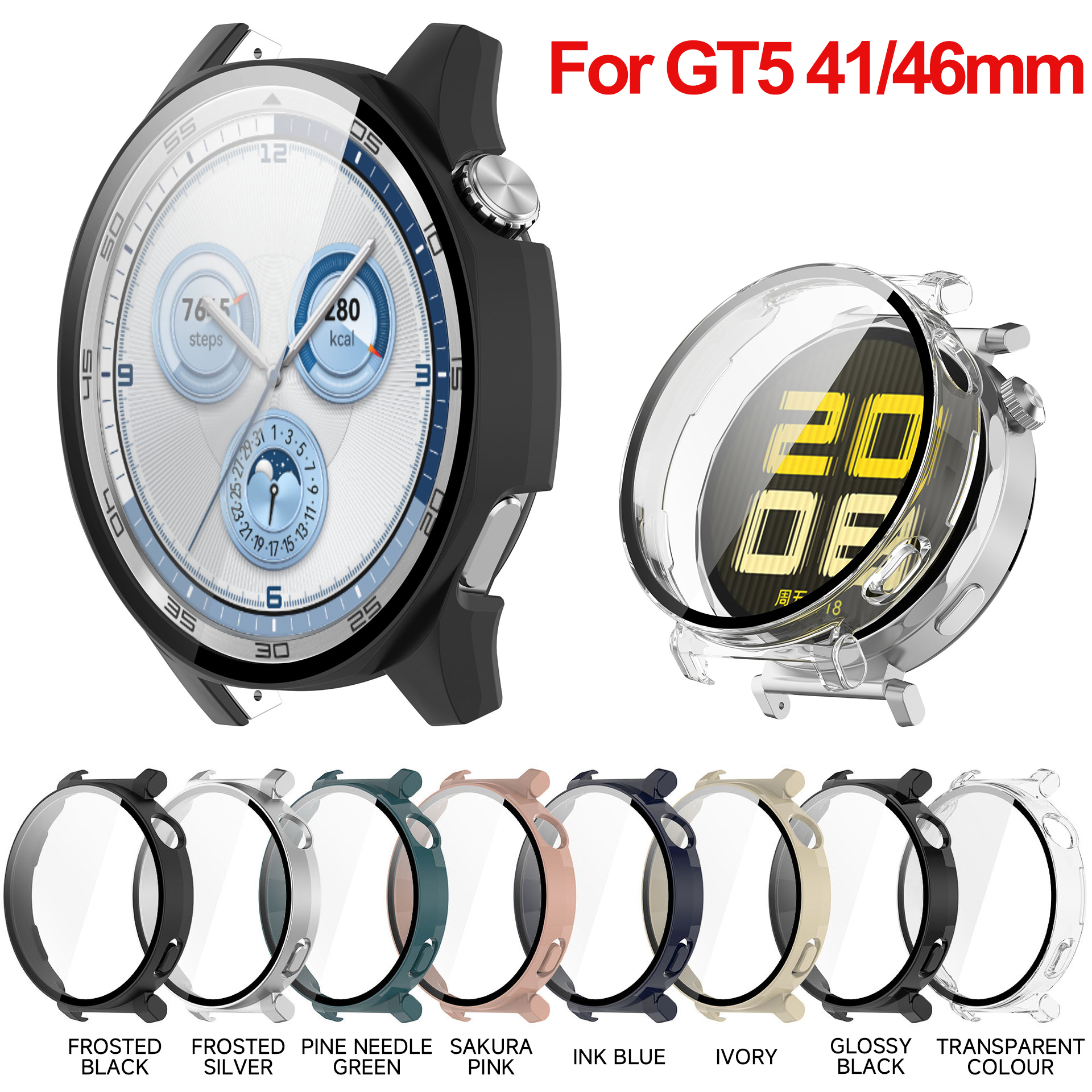 Tempered glass case For Huawei - Titan Smartwatch Accessories ulasan dan harga