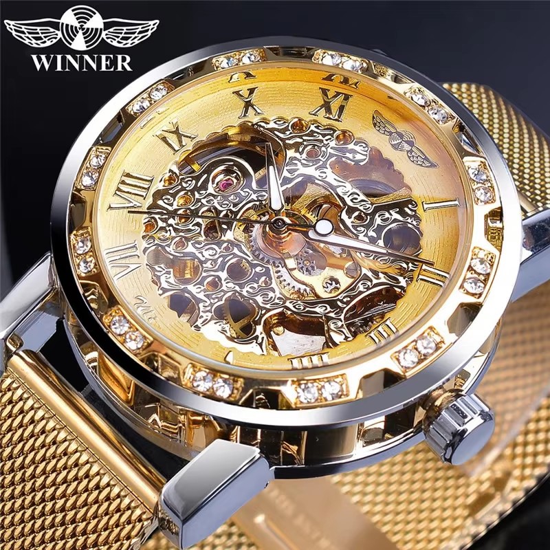 Forsining Men's Skeleton Mecha - Stainless Mesh Band ulasan dan harga