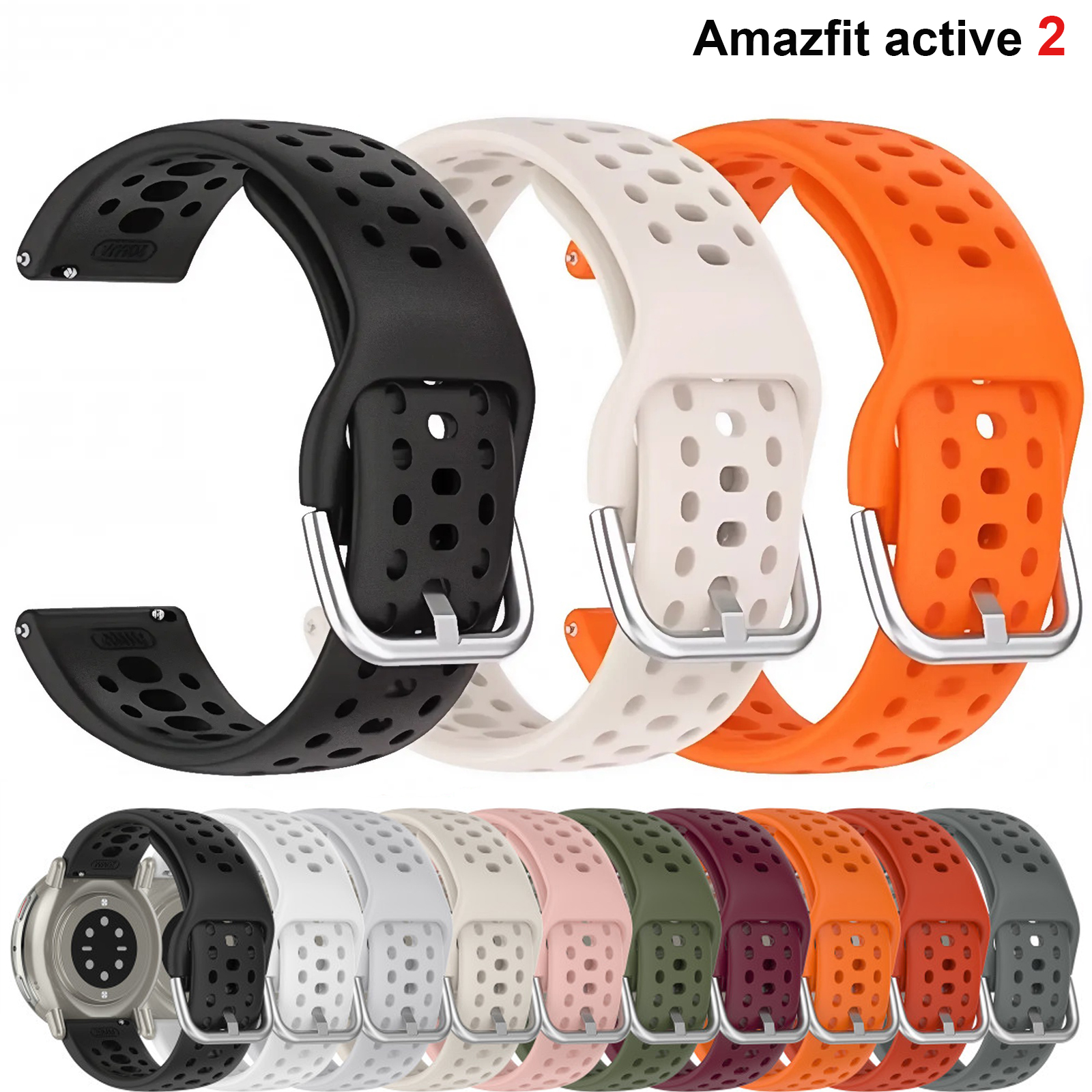 20mm Strap For Amazfit active  - Titan Smartwatch Accessories ulasan dan harga