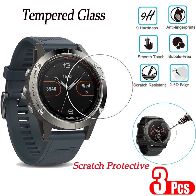3pcs 9H Premium Tempered Glass - Garmin Smartwatch Accessories ulasan dan harga