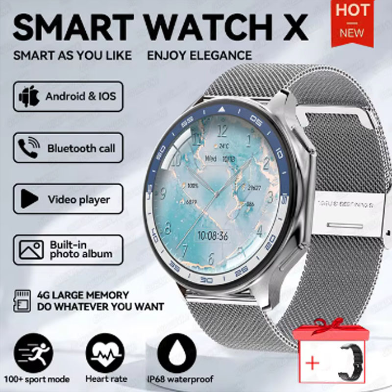 1.43 inch Big Screen Men Women - Smartwatch X12 ulasan dan harga