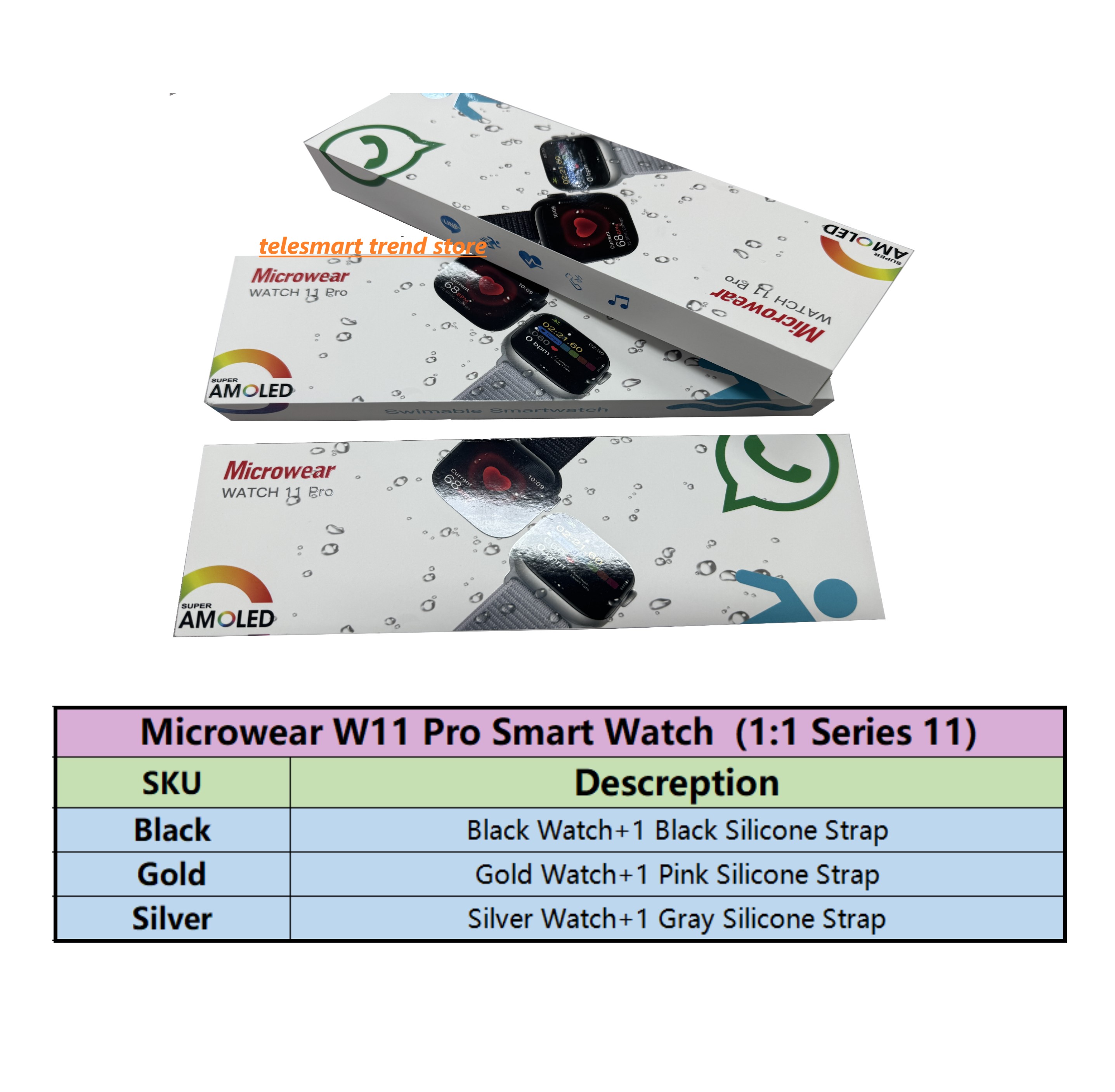 Latest W11 Pro Smart Watch S11 - Smartwatch M Active ulasan dan harga