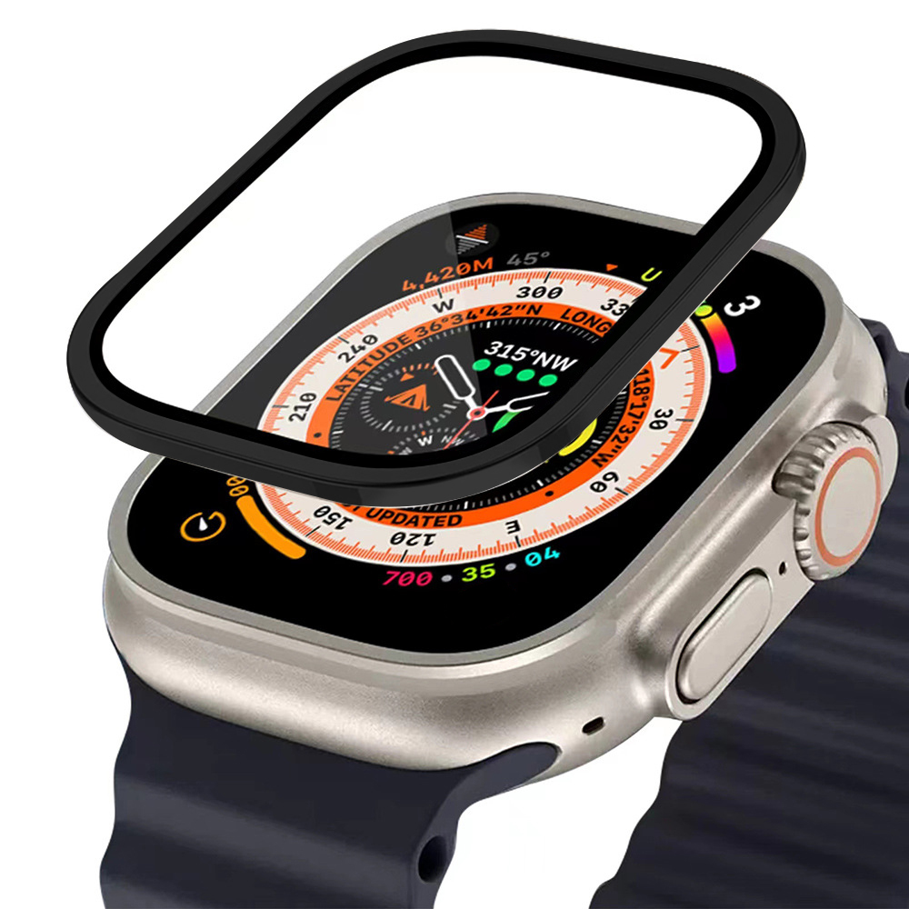 Tempered Glass Film+Metal Fram - Watch Case Bumper ulasan dan harga
