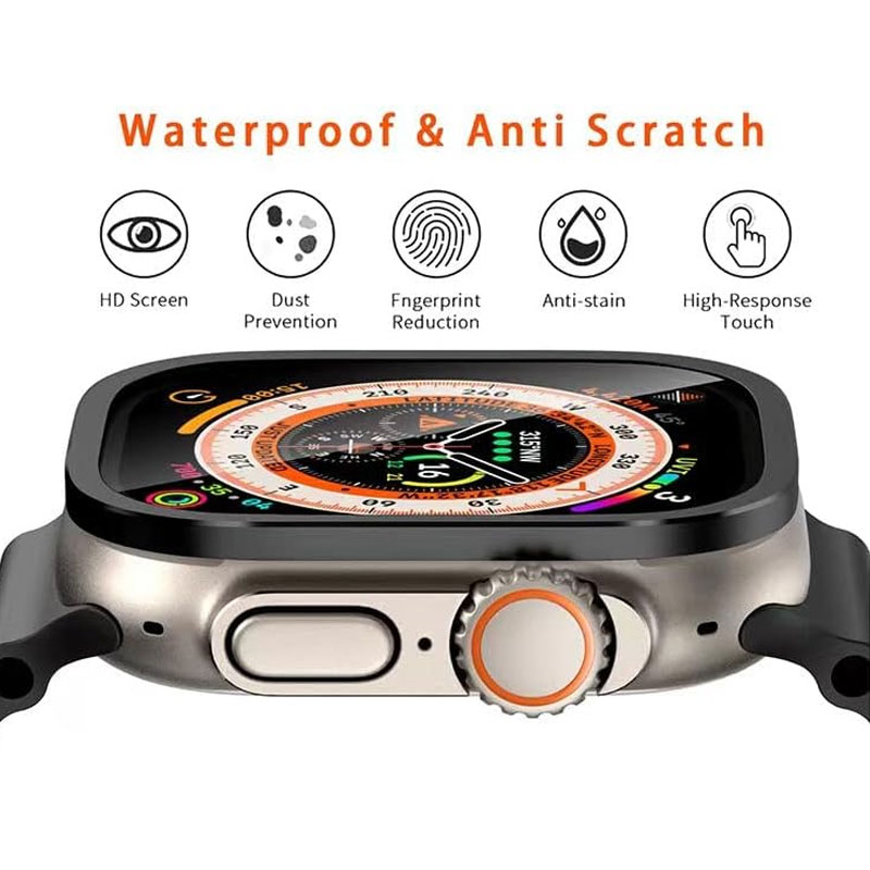 Tempered Glass Film+Metal Fram - Watch Case Bumper ulasan dan harga